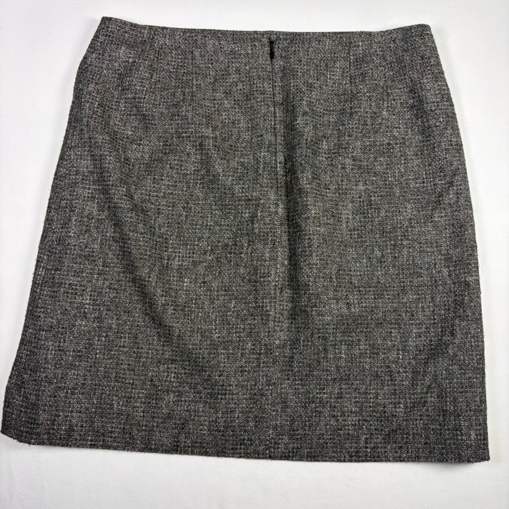J.Crew Tweed Mini Skirt Wool Blend Brown Grey Textured Academia Preppy Women 8